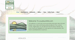 Desktop Screenshot of loudounarts.com