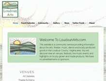Tablet Screenshot of loudounarts.com