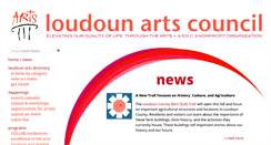 Desktop Screenshot of loudounarts.org