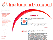 Tablet Screenshot of loudounarts.org